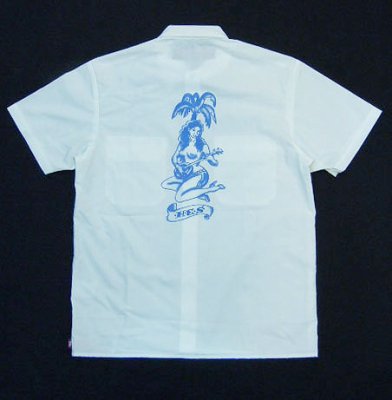 画像2: ☆60%OFF☆ HIDE AND SEEK <ハイドアンドシーク> / WORK S/S SHIRT<11SA>(ワークシャツ) / ホワイト (2)