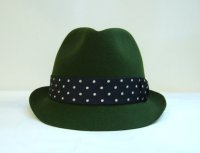 画像1: WACKO MARIA/WOOL＜LAME DOTS＞＜THR-W01＞（ハット）/ダークグリーンxシルバードット