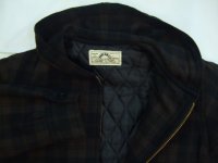 画像2: ANDFAMILY/Outdoorsman‘Buffalo Plaid’（フード付きチェックウールジャケット）/ブラウン