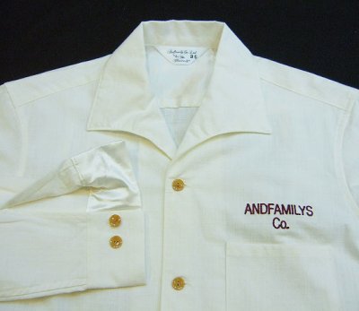 画像3: ANDFAMILY/Light Canvas L/S SH(イタリアンカラーネップシャツ)/ホワイト (3)