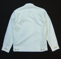 画像1: ANDFAMILY/Light Canvas L/S SH（イタリアンカラーネップシャツ）/ホワイト