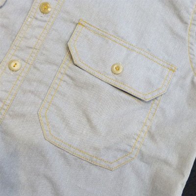 画像3: ANDFAMILY/Dungaree S/S shirts（ダンガリーシャツ）/グレー (3)