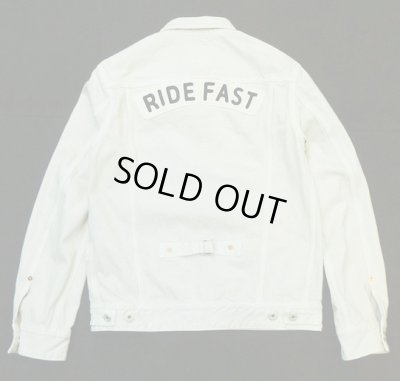 画像2: DELUXE＜デラックス＞ / UPSETTER VINTAGE WASHED（ホワイトデニムジャケット）/ ホワイト (2)