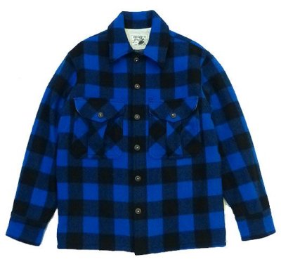 画像1: ANDFAMILY＜アンドファミリー＞/Rich Plaid C.P.O. JACKET（Woolrichダブルネームフィールドジャケット）/ブルー (1)