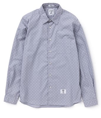 画像1: ☆60%OFF☆ BEDWIN & THE HEARTBREAKERS ＜ベドウィン＞ / L/S BROAD OG DOT SHIRTS‘TAILOR’（ドットシャツ） / ホワイト x ブラック、ブルー2色展開 (1)