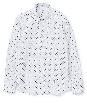 画像2: ☆60%OFF☆ BEDWIN & THE HEARTBREAKERS <ベドウィン> / L/S BROAD OG DOT SHIRTS‘TAILOR’(ドットシャツ) / ホワイト x ブラック、ブルー2色展開 (2)