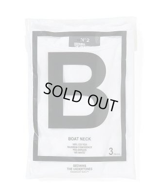 画像2: BEDWIN & THE UNDERTONES<ベドウィン>/3-PACK B NECK TEE‘MR. WHITE’(3枚組ボートネックTシャツ)/ホワイト (2)