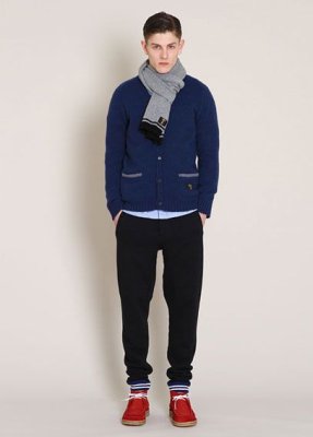 画像3: ☆60%OFF☆ BEDWIN & THE HEARTBREAKERS <ベドウィン> / DRALON KNIT CARDIGAN ‘GODARD’(カーディガン) / ネイビー (3)