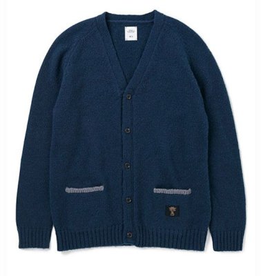 画像1: ☆50%OFF☆ BEDWIN & THE HEARTBREAKERS ＜ベドウィン＞ / DRALON KNIT CARDIGAN ‘GODARD’（カーディガン） / ネイビー (1)