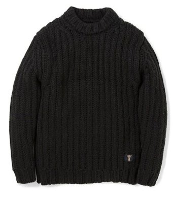 画像1: ☆50%OFF☆ BEDWIN & THE HEARTBREAKERS ＜ベドウィン＞ / MOCK TURTLE-NECK KNIT SWEATER ‘ASHER’（モックタートルセーター） / ブラック (1)