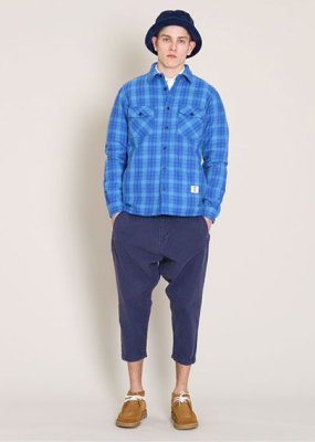 画像2: ☆60%OFF☆ BEDWIN & THE HEARTBREAKERS <ベドウィン> / L/S OG FLANNEL CPO SHIRTS‘RICHARDS’(CPOシャツジャケット) / ブルー (2)