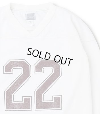 画像2: DELUXE ＜デラックス＞ / CANNONBALL（フットボールシャツ） / ホワイト (2)