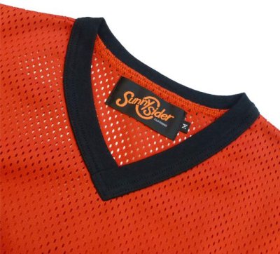 画像2: ☆70%OFF☆ SUNNY C SIDER ＜サニーシーサイダー＞ / 15SCS-SS-ANARCHY-WHEEL FOOTBALL（ANARCHYダブルネームフットボールシャツ） / レッド (2)