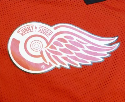 画像3: ☆70%OFF☆ SUNNY C SIDER ＜サニーシーサイダー＞ / 15SCS-SS-ANARCHY-WHEEL FOOTBALL（ANARCHYダブルネームフットボールシャツ） / レッド (3)