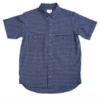 画像1: ANDFAMILY＜アンドファミリー＞/Indigo Check S/S Shirts（チェックシャツ）/ブルー (1)