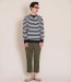 画像5: ☆60%OFF☆ BEDWIN & THE HEARTBREAKERS ＜ベドウィン＞ / L/S BORDER PILE C-NECK SWEAT ‘LOU’（パイルスウェット） / ネイビー (5)