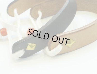 画像3: ANDFAMILY＜アンドファミリー＞/Leather Bracelet‘nature’（レザーブレスレット）/ブラック、タン2色展開 (3)