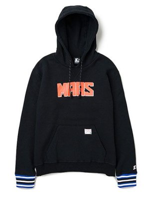 画像2: ☆60%OFF☆ BEDWIN & THE HEARTBREAKERS ＜ベドウィン＞ / STARTER x BEDWIN HOODED SWEAT‘DAVID’（STARTERダブルネームフードスウェット） / ブラック、グレー2色展開 (2)