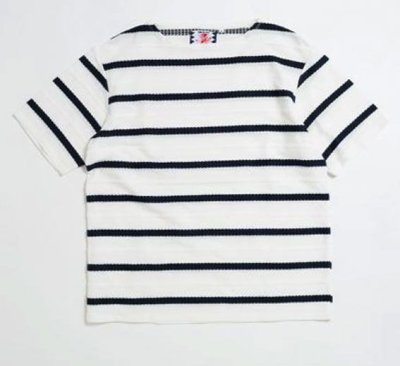 画像1: SON OF THE CHEESE＜サノバチーズ＞/border boat neck tee（ボートネックTシャツ）/ホワイト (1)