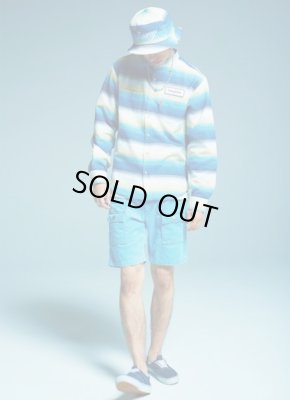 画像6: SUNNY C SIDER <サニーシーサイダー> / 16SCS-SS-RUG SHIRTS(バンドカラーボーダーシャツ) / ブルー (6)