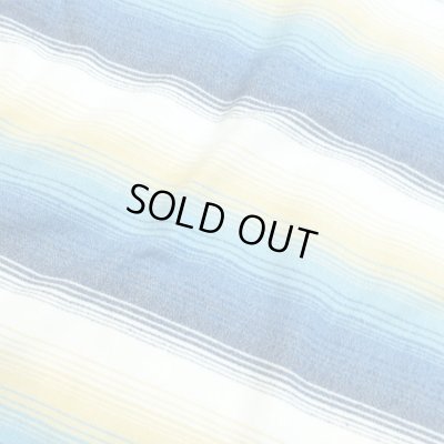 画像4: SUNNY C SIDER <サニーシーサイダー> / 16SCS-SS-RUG SHIRTS(バンドカラーボーダーシャツ) / ブルー (4)