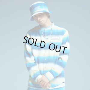 16SCS-SS-RUG SHIRTS バンドカラーボーダーシャツ-サニーシーサイダー