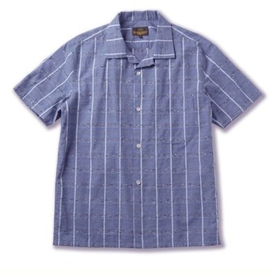 画像1: ☆60%OFF☆ RATS ＜ラッツ＞ / PIN CHECK S/S SHIRT（オープンカラーシャツ） / ブルーグレーチェック (1)