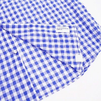 画像6: ☆60%OFF☆ BEDWIN & THE HEARTBREAKERS <ベドウィン> / S/S SHIRRING GINGHAM SHIRT‘MAREK’(シャーリングギンガムチェックシャツ) / レッド、ブルー 2色展開 (6)