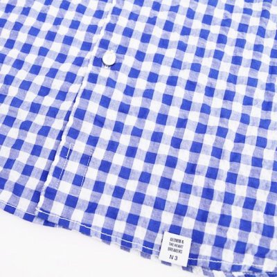 画像5: ☆60%OFF☆ BEDWIN & THE HEARTBREAKERS <ベドウィン> / S/S SHIRRING GINGHAM SHIRT‘MAREK’(シャーリングギンガムチェックシャツ) / レッド、ブルー 2色展開 (5)