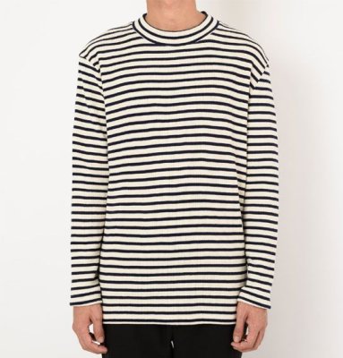 画像3: ☆50%OFF☆ SON OF THE CHEESE <サノバチーズ> / TAKASU BORDER(モックネックボーダーサーマル) / ホワイト (3)