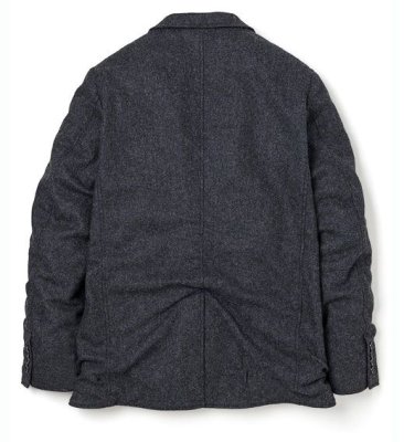 画像2: ☆60%OFF☆ BEDWIN & THE HEARTBREAKERS <ベドウィン> / 4B MORNING TAYLOR JKT MILLING‘MICHAEL’(ウールジャケット) / チャコール (2)