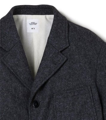 画像3: ☆60%OFF☆ BEDWIN & THE HEARTBREAKERS <ベドウィン> / 4B MORNING TAYLOR JKT MILLING‘MICHAEL’(ウールジャケット) / チャコール (3)