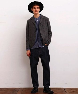 画像8: ☆60%OFF☆ BEDWIN & THE HEARTBREAKERS <ベドウィン> / 4B MORNING TAYLOR JKT MILLING‘MICHAEL’(ウールジャケット) / チャコール (8)