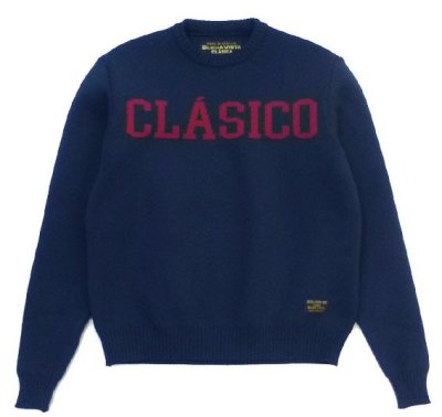 画像1: ☆50%OFF☆ BUENA VISTA ＜ブエナビスタ＞ / CLASICO KNIT（セーター） / ネイビー (1)