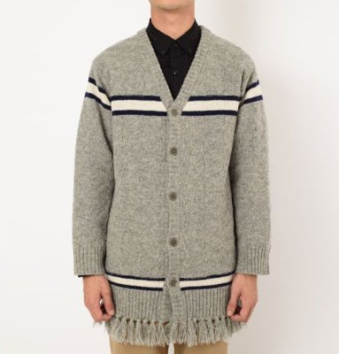画像3: ☆50%OFF☆ SON OF THE CHEESE <サノバチーズ> / RUG CARDIGAN(ロングカーディガン) / グレー (3)