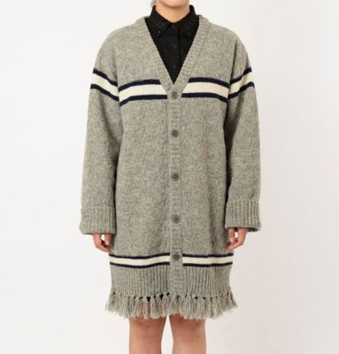 画像4: ☆50%OFF☆ SON OF THE CHEESE <サノバチーズ> / RUG CARDIGAN(ロングカーディガン) / グレー (4)