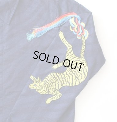 画像4: SON OF THE CHEESE ＜サノバチーズ＞ / INDIGO TIGER JKT（スーベニアジャケット） / ブラック (4)