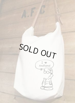 画像7: ANDFAMILY<アンドファミリー>/Canvas Shoulder Bag(ショルダーバッグ)/生成り (7)