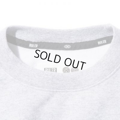 画像3: RULER<ルーラー>/CHAMPION SWEATSHIRTS(Championダブルネームクルーネックスウェット)/ブラック、ネイビー、グレー、バーガンディー4色展開 (3)