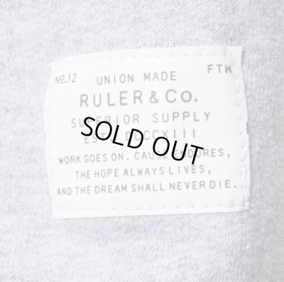 画像4: RULER<ルーラー>/CHAMPION SWEATSHIRTS(Championダブルネームクルーネックスウェット)/ブラック、ネイビー、グレー、バーガンディー4色展開 (4)