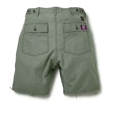 画像2: ☆70%OFF☆ DELUXE ＜デラックス＞ / DELUXE x GUNG HO SHORTS（GUNG HOダブルネームショートパンツ） / オリーブ (2)