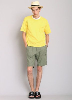 画像6: ☆70%OFF☆ DELUXE ＜デラックス＞ / DELUXE x GUNG HO SHORTS（GUNG HOダブルネームショートパンツ） / オリーブ (6)