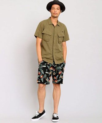 画像3: ☆70%OFF☆ DELUXE <デラックス> / CHAD(ガーゼファティグシャツ) / オリーブ (3)