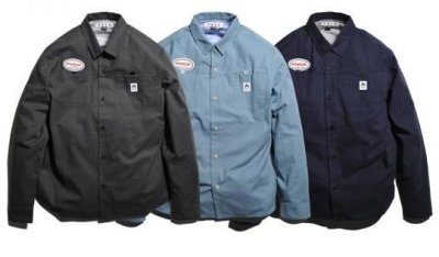 画像1: PANCAKE＜パンケーキ＞/WORK SHIRT（ワークシャツ）/チャコール、サックス、ネイビー3色展開 (1)