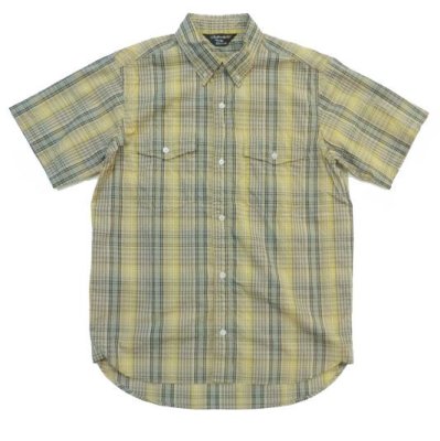 画像1: ANDFAMILY＜アンドファミリー＞/Madras Check Shirts（ボタンダウンチェックシャツ）/グレーイエロー (1)