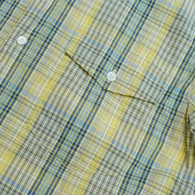 画像3: ANDFAMILY<アンドファミリー>/Madras Check Shirts(ボタンダウンチェックシャツ)/グレーイエロー (3)