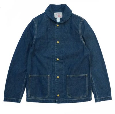 画像1: ANDFAMILY＜アンドファミリー＞/SHAWL COLLAR DENIM JACKET（ショールカラーデニムジャケット）/フェードブルー (1)