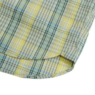 画像4: ANDFAMILY<アンドファミリー>/Madras Check Shirts(ボタンダウンチェックシャツ)/グレーイエロー (4)