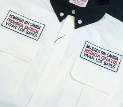 画像4: ☆40%OFF☆BUENA VISTA<ブエナビスタ>/CERVEZAS shirt(ワークシャツ)/ホワイト (4)