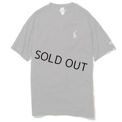 画像2: RULER<ルーラー>/BIG DD CHAMPION TEE(ChampionダブルネームTシャツ)/ブラック、ネイビー、グリーン3色展開 (2)